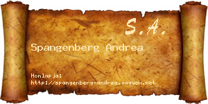 Spangenberg Andrea névjegykártya